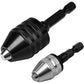🏆 Last Day Special Price £9.99 ! 🔧Buy 2 Get 1 Free🎁 3-jaw chuck for electric screwdrivers and drills – keyless, quick-change & compatible with round and hexagonal shanks🛠️