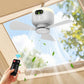 💡50% OFF NOW ! ⚡ Rechargeable Ceiling Fan with LED Lights – Dual-use cooling & lighting, long battery life, portable hanging design ✨