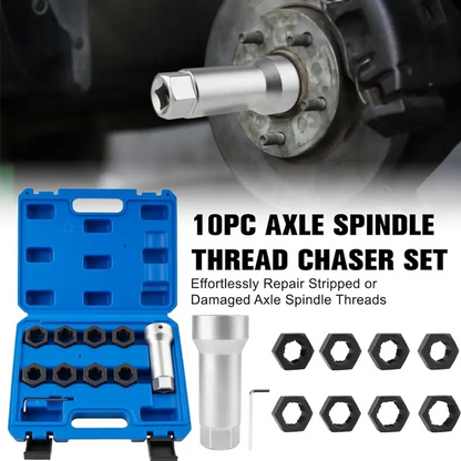 🔧 LIMITED-TIME 50% OFF! 🎉8Pcs Automotive Thread Repair Tool Set｜Hardened Steel Damaged Screw Bolt Restorer ✨
