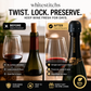 🏆 Last Day Special Price £9.99 ! 🔥Buy 1 Get 1 Free🍾 Twist-Lock Wine and Champagne Bottle Stoppers🥂