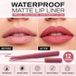 🏆 Last Day Special Price £6.99! 💐Buy 2 Get 1 Free🎁 Waterproof Matte Lip Liner Set – 12 Shades, Smudge-Proof – Long-Lasting, Gentle Formula – Slim & Portable! 🔥