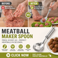 🍳 Last Day Special Price £9.99! 🔥Buy 1 Get 1 Free🎁Stainless Steel Meatball Maker Spoon, Non‑Stick Scoop & Drain Meat Ball Mold Spoon