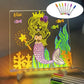 ✨ LIMITED-TIME 50% OFF! 🖍️LED Acrylic Drawing Board – Glow Light Up Transparent Writing Board with Markers & Stand, Reusable Glowing Art Board for Kids