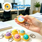 🏆 Last Day Special Price £8.99 ! 🔥Buy 1 Get 1 Free🎁Cute Dumpling Pressable Fidget Keychain - touch sensing light