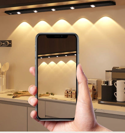 💡 Last Day Special Price £7.99! 🚪 Motion Sensor LED Cabinet Light – 3 color temperatures, dimmable, USB rechargeable, magnetic.✨
