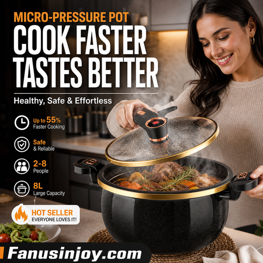 🔥Limited time 50% off!🥘Non-stick Enamel Micro-pressure Pot👨‍🍳The first step to becoming a chef！
