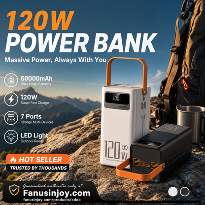 ⏳️Limited Time 50% Off! ⛺Outdoor Portable Fast Charging Power Bank with LED Light🔋