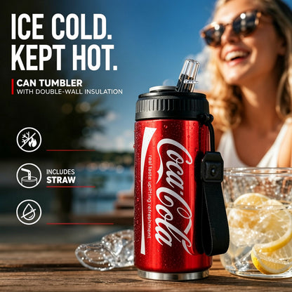 🏆 Last Day Special Price £9.77 ! 🥤Double-Layer Stainless Steel Cola Can-Shaped Insulated Cup