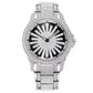 ⌚ Men's Iced-Out Watch with Rotating Dial – Sparkling Crystals, Precise Quartz & Butterfly Clasp