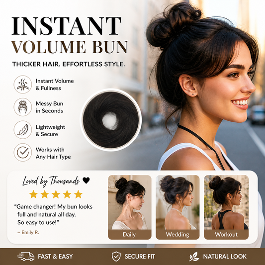 🏆 Last Day Special Price £9.99 ! 🔥Buy 1 Get 1 Free✨ Create a Chic Messy Bun in Seconds 💖