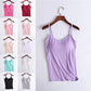 🏆 Last Day Special Price £9.77 ! 💐 Stretch Cotton Camisole with Built-In Bra – Soft, Supportive & Perfect for Layering or Wearing Solo ☀️