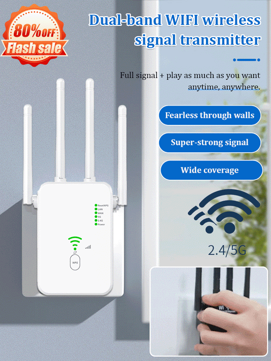 📶62% OFF FLASH SALE! 🚀 WiFi Signal Booster – Your Home’s Full-Coverage Savior ✨ Wide Coverage Range, Plug & Play, Stable Signal Enhancement