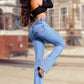 🔥Hot SALE 44% OFF👖Women‘s Stretch Flare Jeans – High Waist, Body-Hugging Fit & Retro Style ✨