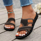 👡 55% OFF NOW ! 💐 Wide Feet Comfortable Open Toe Flat Sandals – Spacious Wide Fit, Soft Insole & All-match Daily Sandal ✨