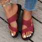 👡 55% OFF NOW ! 💐 Wide Feet Comfortable Open Toe Flat Sandals – Spacious Wide Fit, Soft Insole & All-match Daily Sandal ✨