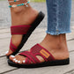 👡 55% OFF NOW ! 💐 Wide Feet Comfortable Open Toe Flat Sandals – Spacious Wide Fit, Soft Insole & All-match Daily Sandal ✨