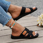 👡 55% OFF NOW ! 💐 Wide Feet Comfortable Open Toe Flat Sandals – Spacious Wide Fit, Soft Insole & All-match Daily Sandal ✨