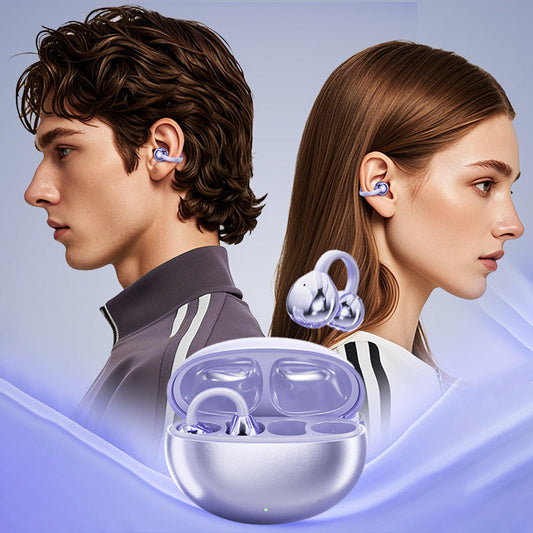 🎧 LIMITED-TIME 50% OFF! 🏃‍♂️ Bluetooth 5.4 Clip-On Open Ear Earbuds – Noise cancelling & stereo sound – Perfect for sports, calls or travel – secure fit, long battery 🔋✨