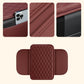🏆 Last Day Special Price £10.99!🚗Universal Faux Leather Car Armrest Box Booster Cushion – Quilted Armrest Pad with Storage Pocket