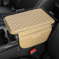 🏆 Last Day Special Price £10.99!🚗Universal Faux Leather Car Armrest Box Booster Cushion – Quilted Armrest Pad with Storage Pocket