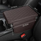 🏆 Last Day Special Price £10.99!🚗Universal Faux Leather Car Armrest Box Booster Cushion – Quilted Armrest Pad with Storage Pocket