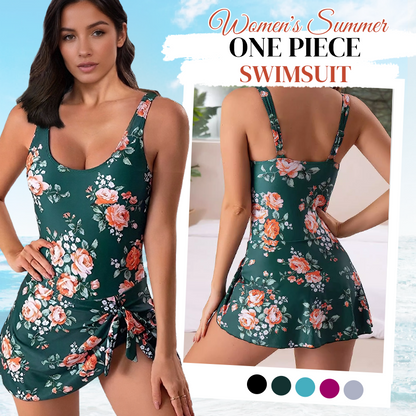 👙LAST DAY SALE: ONLY ￡15.78!!💐Women's One Piece Tummy Control Tie Knot Swimsuit💃