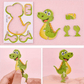 🏆 Last Day Special Price £9.99 ! 🧩Educational 3D Cartoon Puzzle - 57 Interlocking Pieces with Vibrant Characters for Creative Learning 🎨👧