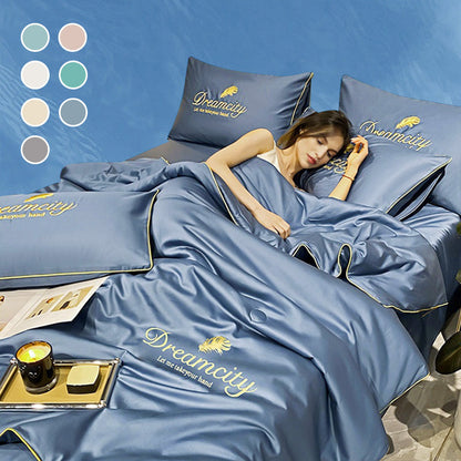👑Summer Bestsellers：50% OFF！✨Washable and cool four-piece bedding set🌸