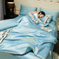 👑Summer Bestsellers：50% OFF！✨Washable and cool four-piece bedding set🌸