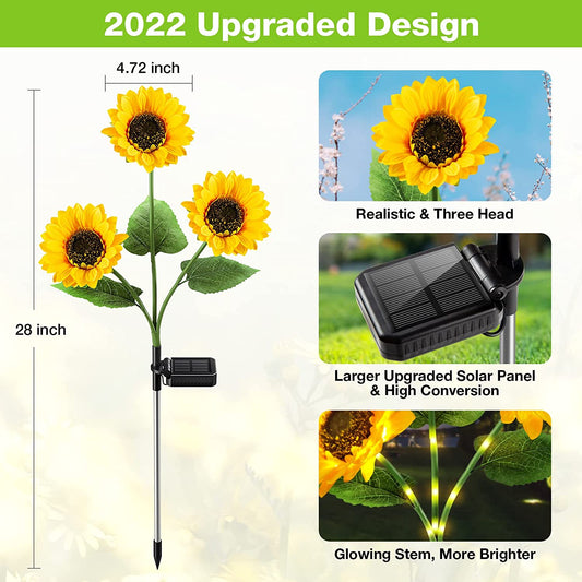 ⏳Time-limited Special⏰Sunflower Solar Garden Stake Led Lights🌻