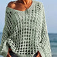 💐Women’s Casual Solid Color Crochet Knit Top – Soft Breathable Knit, Elegant Hollow Crochet Design, Relaxed Fit, Versatile for Daily Casual & Summer Outfits ☀️