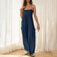 🏆 LIMITED-TIME 50% OFF! 👗Beach Casual Strappy Backless Wide-Leg Jumpsuit