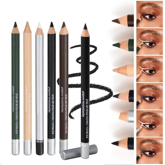 🏆 Last Day Special Price £9.77 ! 💜Buy 1 Get 1 FREE💜Wooden Waterproof Long-Lasting Hard Eyeliner