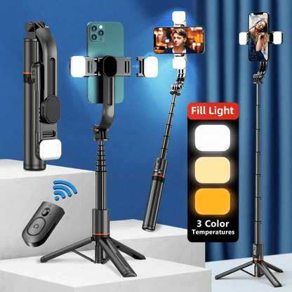 🏆 Last Day Special Price £9.79!!! Foldable Selfie Stick Tripod