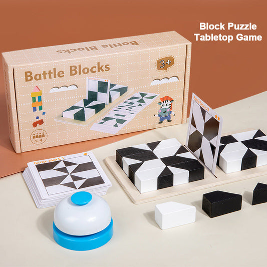 🏆 Last Day Special Price £9.99 ! 🧩Creative Black & White Block Puzzles Set for Kids