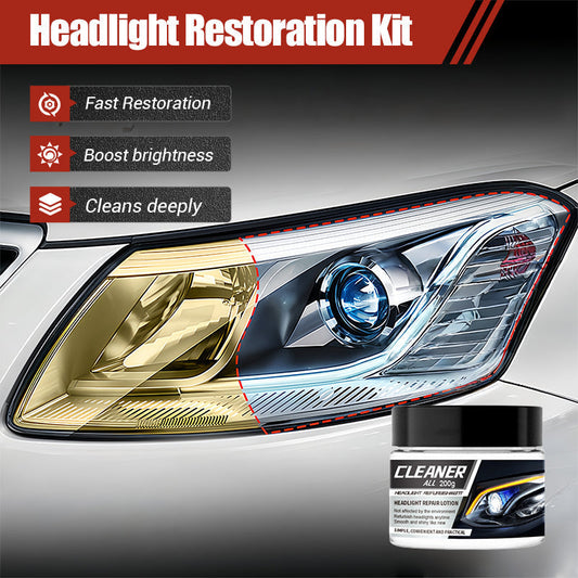 🏆 Last Day Special Price £8.99 ! 🔥Buy 2 Get 1 Free🎁Headlight Restoration Kit for Yellowed & Foggy Lights