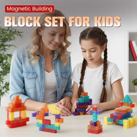 🧩 50% OFF NOW ! ⚡ Magnetic Building Block Set for Kids – Fun STEM toy, strong magnets, safe material, boosts imagination & hands-on skills 🎈