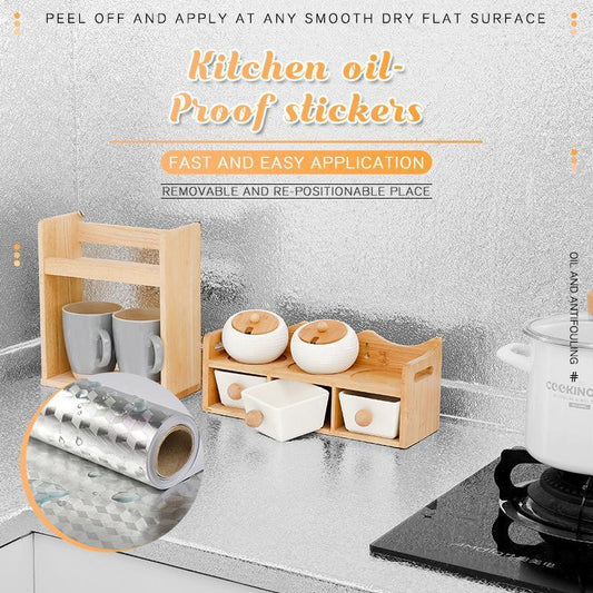 🏆 Last Day Special Price £8.99 ! 🔥Buy more save more🎁Kitchen Peel and Stick Wallpaper Backsplash Waterproof Kitchen Stickers