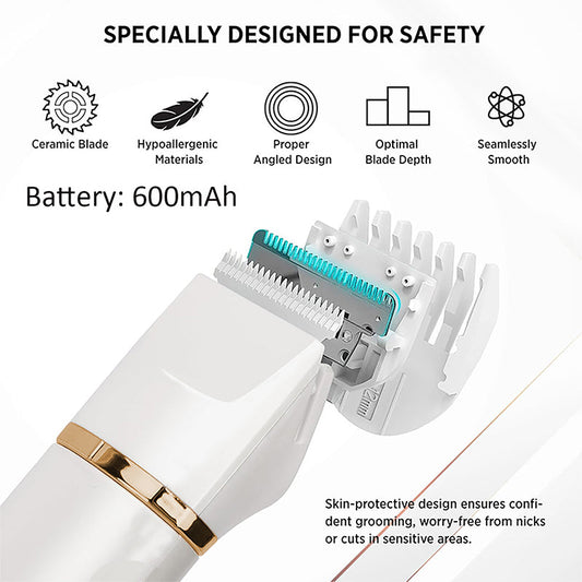 🏆 Last Day Special Price £22.79!!!  3-in-1 Electric Beard Trimmer with Base