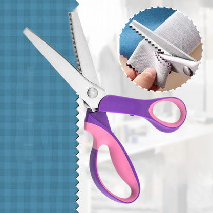 🏆 Last Day Special Price £9.78 ! 🧵Buy more save more🎁Pinking Shears Scissors – Stainless Steel, Ergonomic Cushioned Handles💨