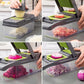 🏆 LIMITED-TIME 50% OFF! ✨Multifunction vegetable slicer – stainless steel blades, easy to clean, multiple cooking modes🥗