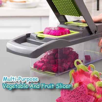🏆 LIMITED-TIME 50% OFF! ✨Multifunction vegetable slicer – stainless steel blades, easy to clean, multiple cooking modes🥗