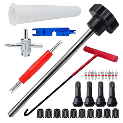 🚗 50% OFF NOW ! ⚡ Quick Change Car Tire Valve Tool Kit – Effortless Operation, Time-Saving & Durable Auto Repair Tool 🛠️