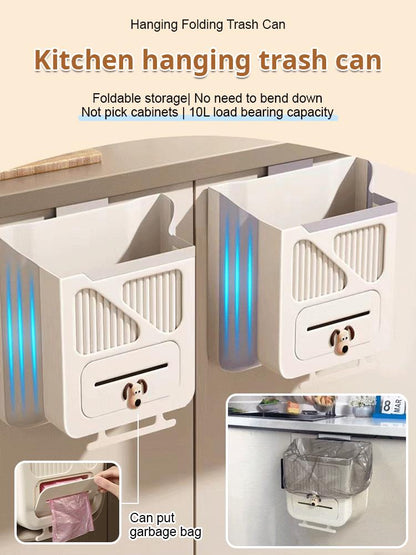 50% OFF NOW! ⏰Folding Hanging Kitchen Waste Trash Can