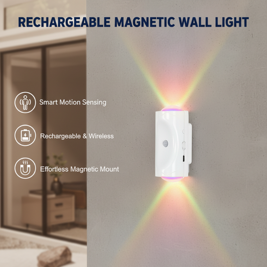 💡 65% OFF LIMITED OFFER ! ⚡ Colorful Motion Sensor Light – 7-Color RGB Glow, Auto On/Off, USB-Rechargeable Design 🌈