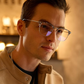 🏆 Last Day Special Price £9.78!!!⚡ Men’s Semi-Rimless Decorative Eyeglasses – Sleek Minimalist Design, Lightweight & Comfortable, Versatile for Daily Styling 🕶️