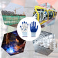 Wear-resistant latex work gloves