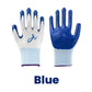 Wear-resistant latex work gloves