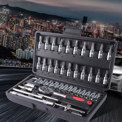 🔧  LIMITED-TIME 50% OFF! ⚡Fast Ratchet Sleeve Wrench Kit – Quick Ratchet Operation,  Durable Hardened Steel & Portable Storage Case 🛠️