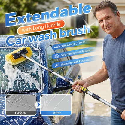 🧼 LIMITED-TIME 50% OFF! 💦 Extendable Car Wash Brush – 60" Long Handle, 360° Clean! ✨ Reach higher, scrub smarter – gentle on paint, tough on dirt! 🚗